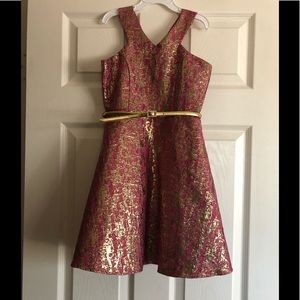 Girls pink/gold dress